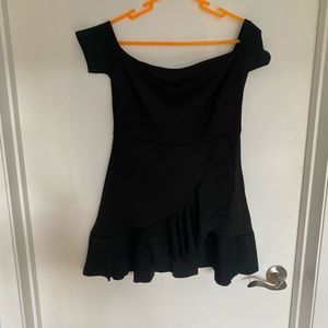 Brand new off the shoulder black dress
